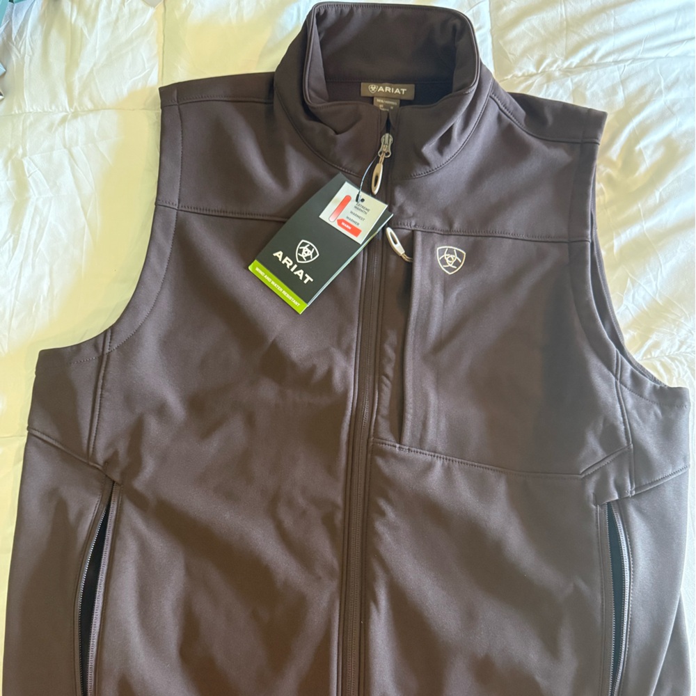 Ariat Dark Brown Wind and Water Resistant Vest